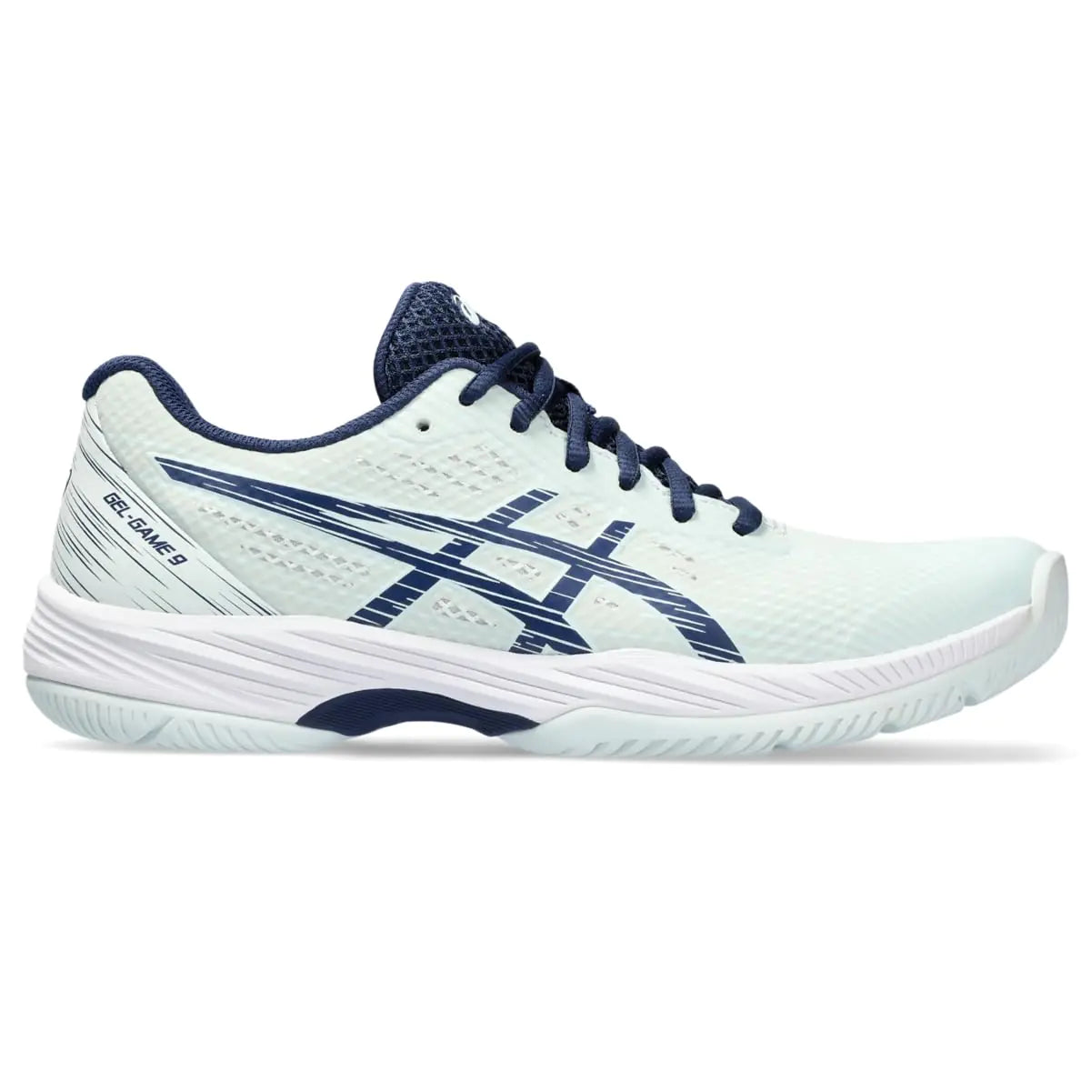 ASICS Womens Gel-Game 9 Tennis Shoe 8.5 Pale Mint/Blue Expanse