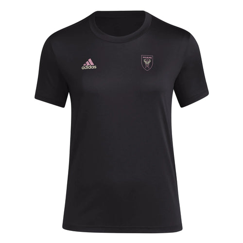 adidas Womens CF Short Sleeve Pre-Game T-Shirt Black/Club Inter De Futbol Miami XX-Large