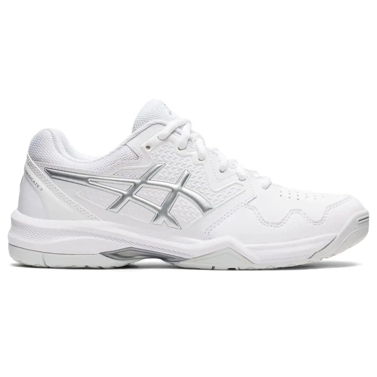ASICS Womens Gel-Dedicate 7 Tennis Shoes 9.5 White/Pure Silver
